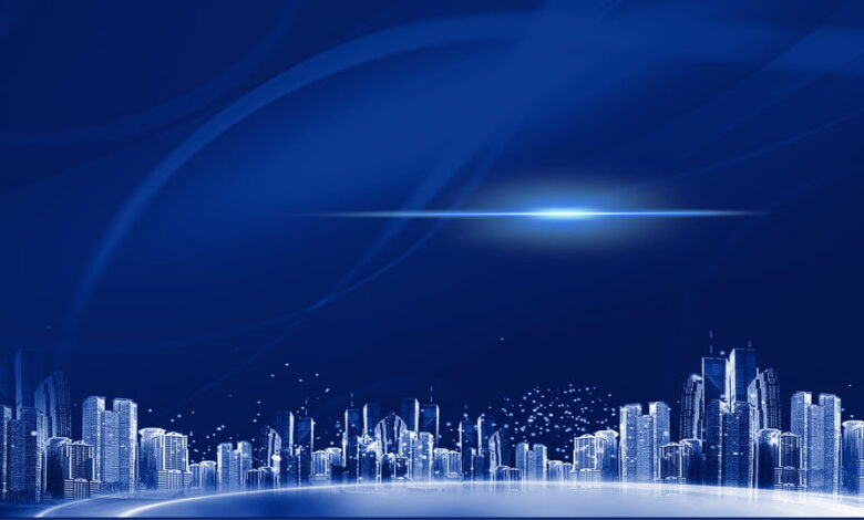 pngtree fresh and technological sense real estate advertising background techlightblue backgroundadvertising backgroundpropertylight image 69710